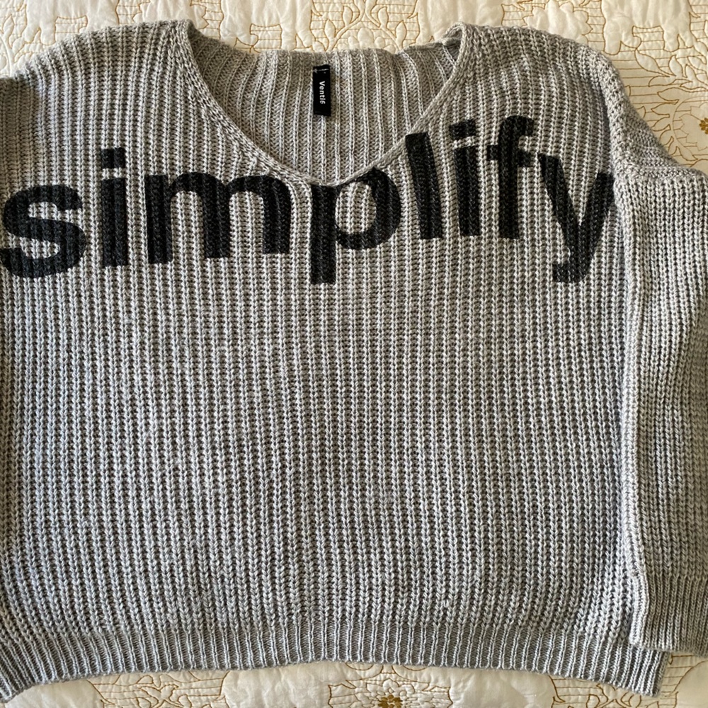 Gray Slouchy Sweater